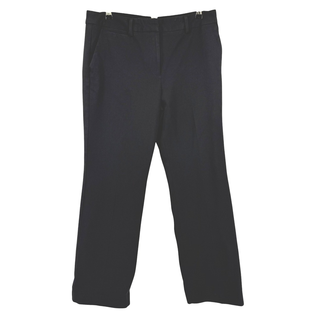 Talbots Barely Boot Black Dress Pants Womens 12 Stretch Work Trousers Office